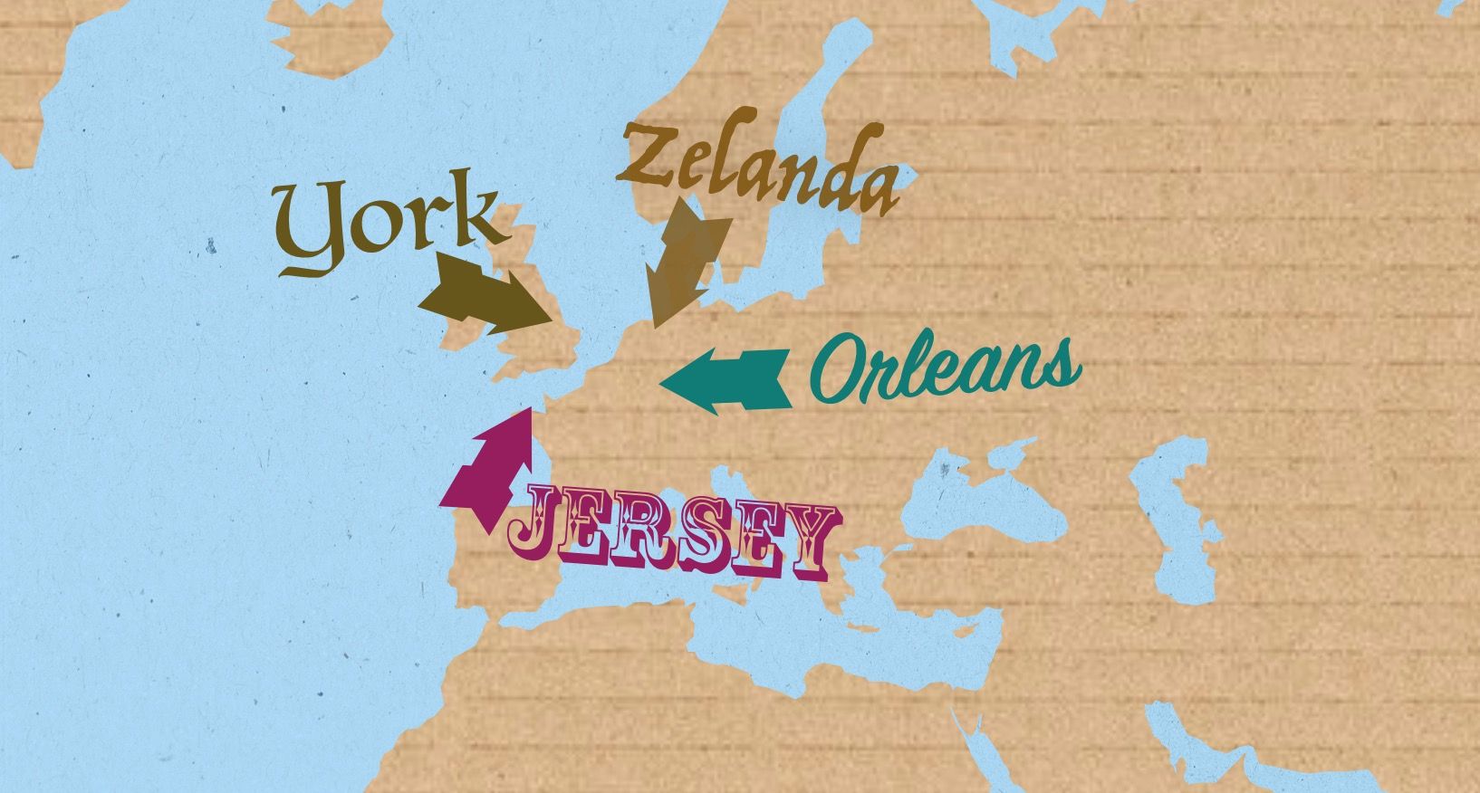 ¿Dónde están «Vieja» Zelanda o «Viejo» York?