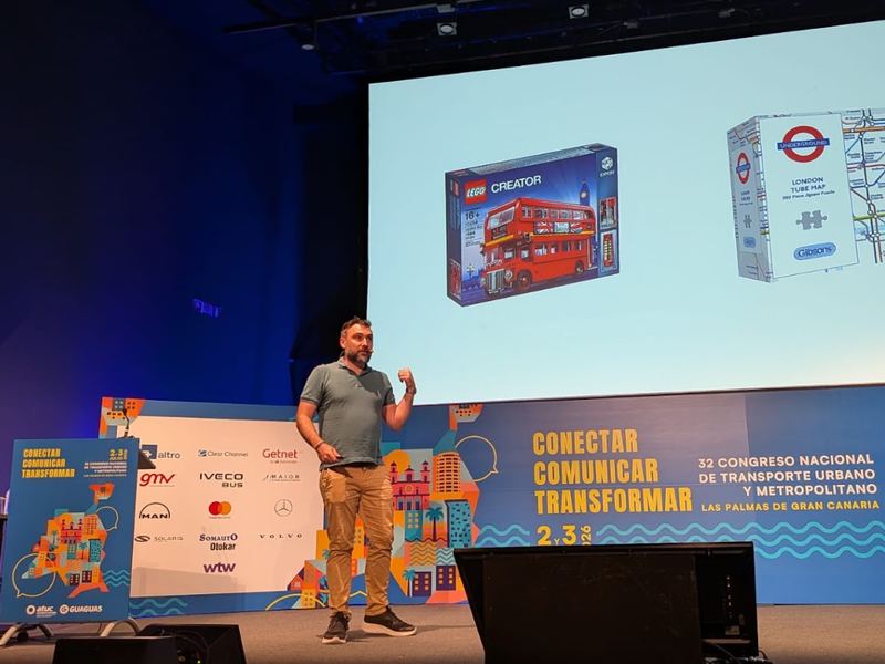 Fernando de Córdoba en el Congreso Nacional de Transporte Público, en Las Palmas de Gran Canaria